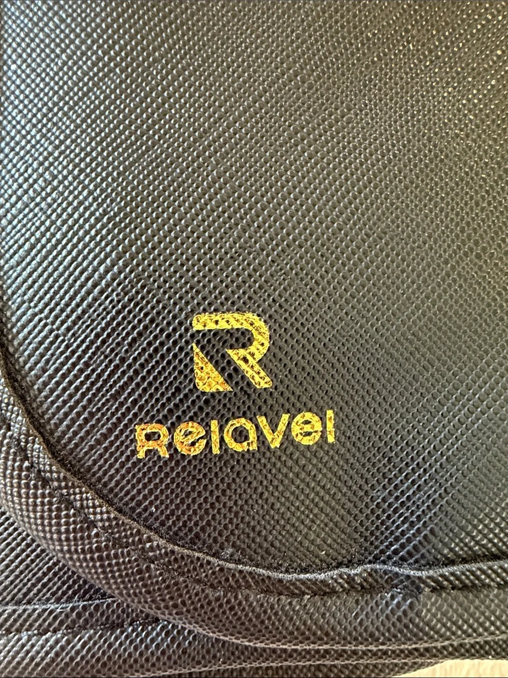 Relavel Black Travel Makeup Brush Roll Case